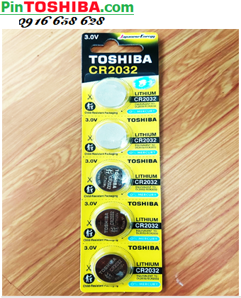 COMBO mua 1vỉ 5viên Pin Toshiba CR2032 lithium 3v (20mmx3.2mm) _Giá chỉ 65.000đ/ Vỉ 5viên